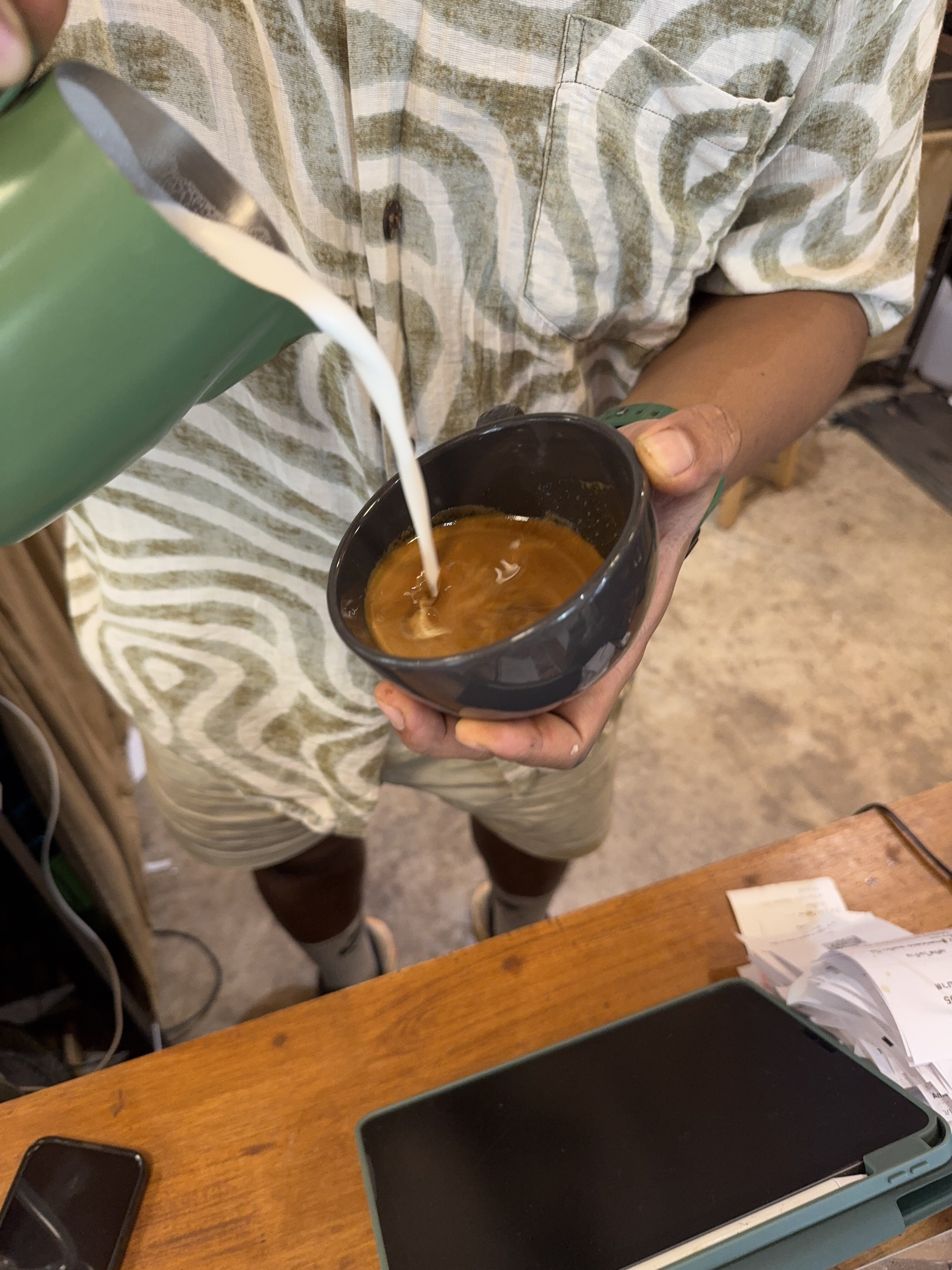 Coffee burst animation frame 6