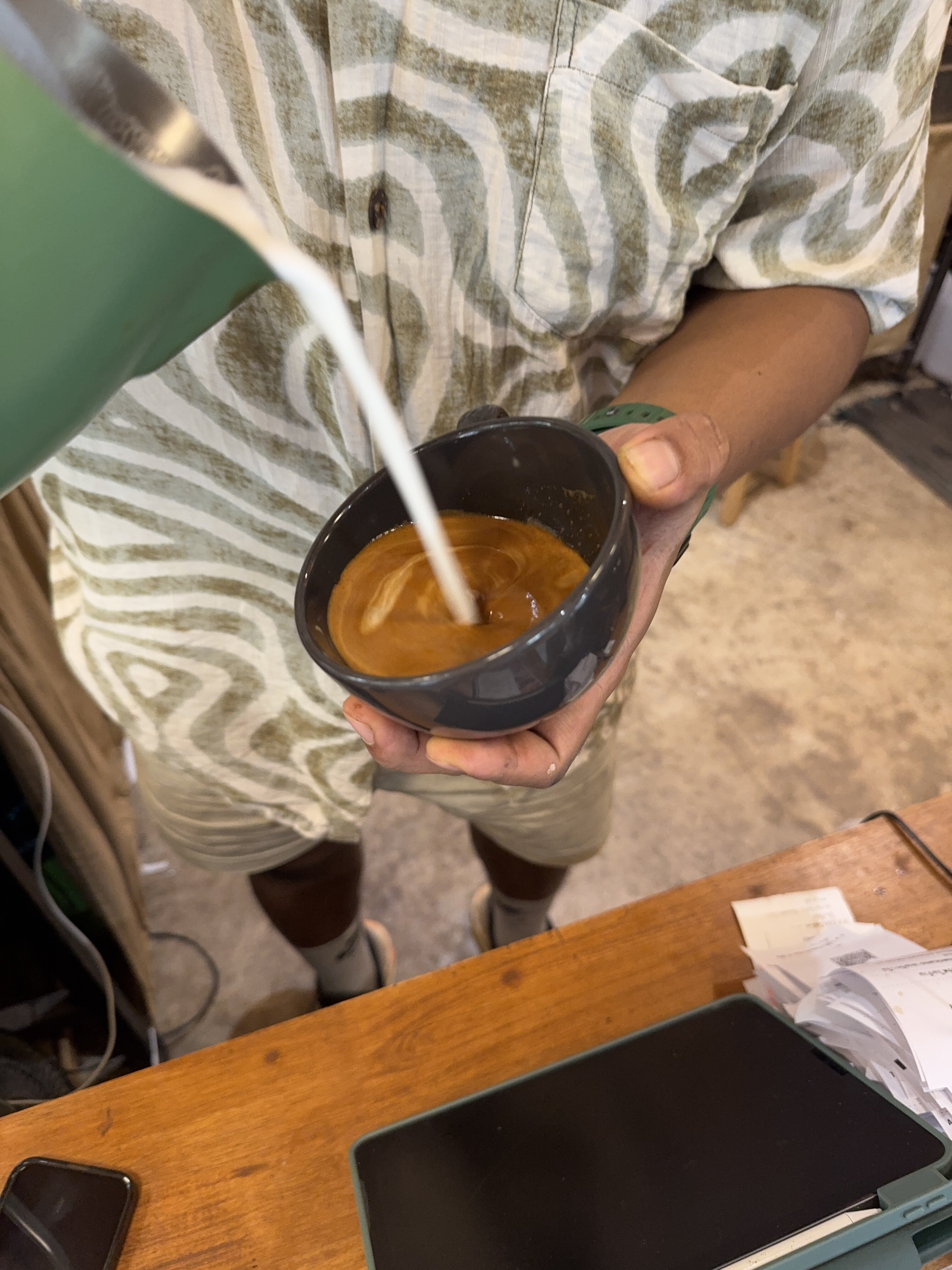 Coffee burst animation frame 11