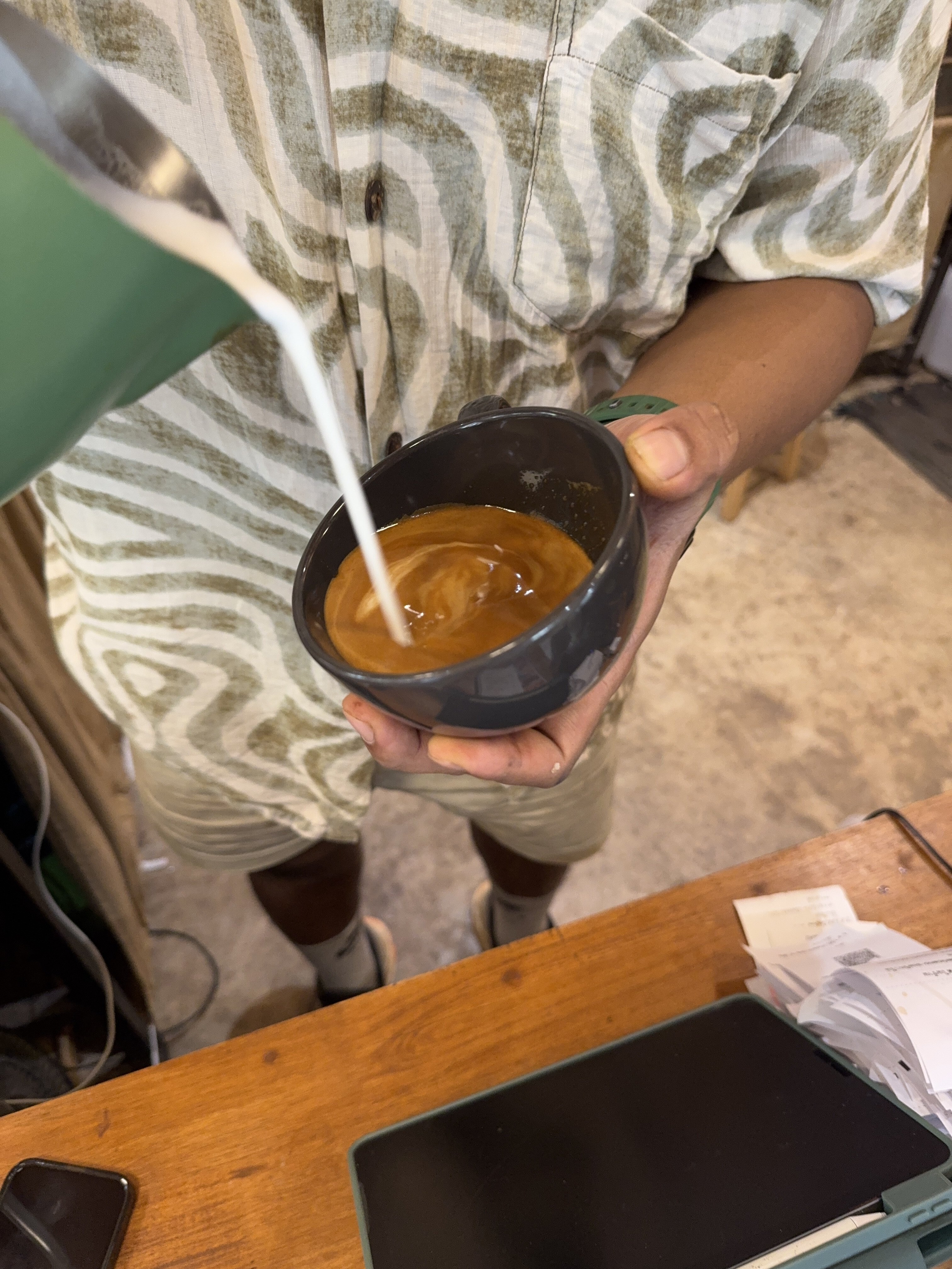 Coffee burst animation frame 12