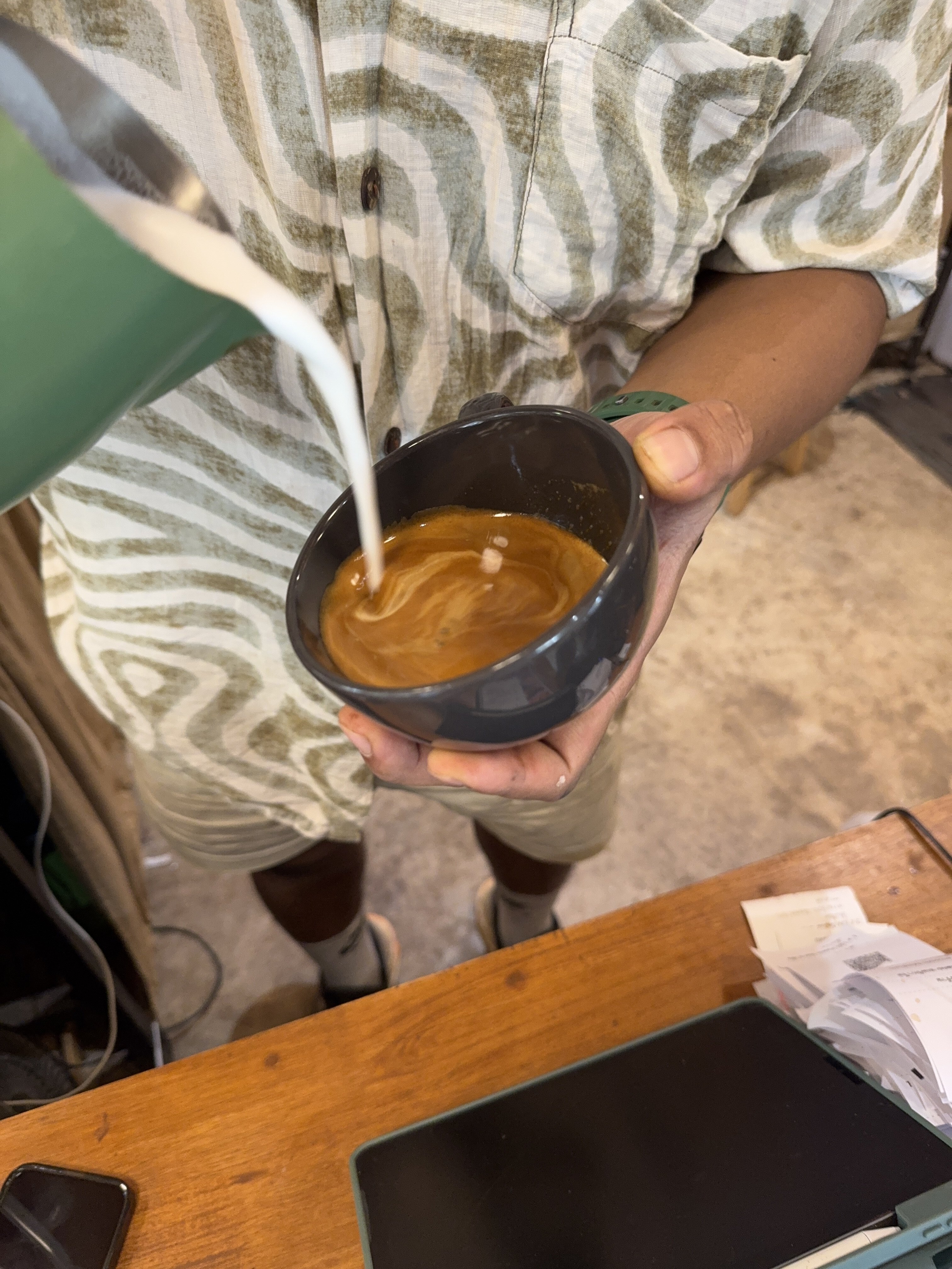 Coffee burst animation frame 14