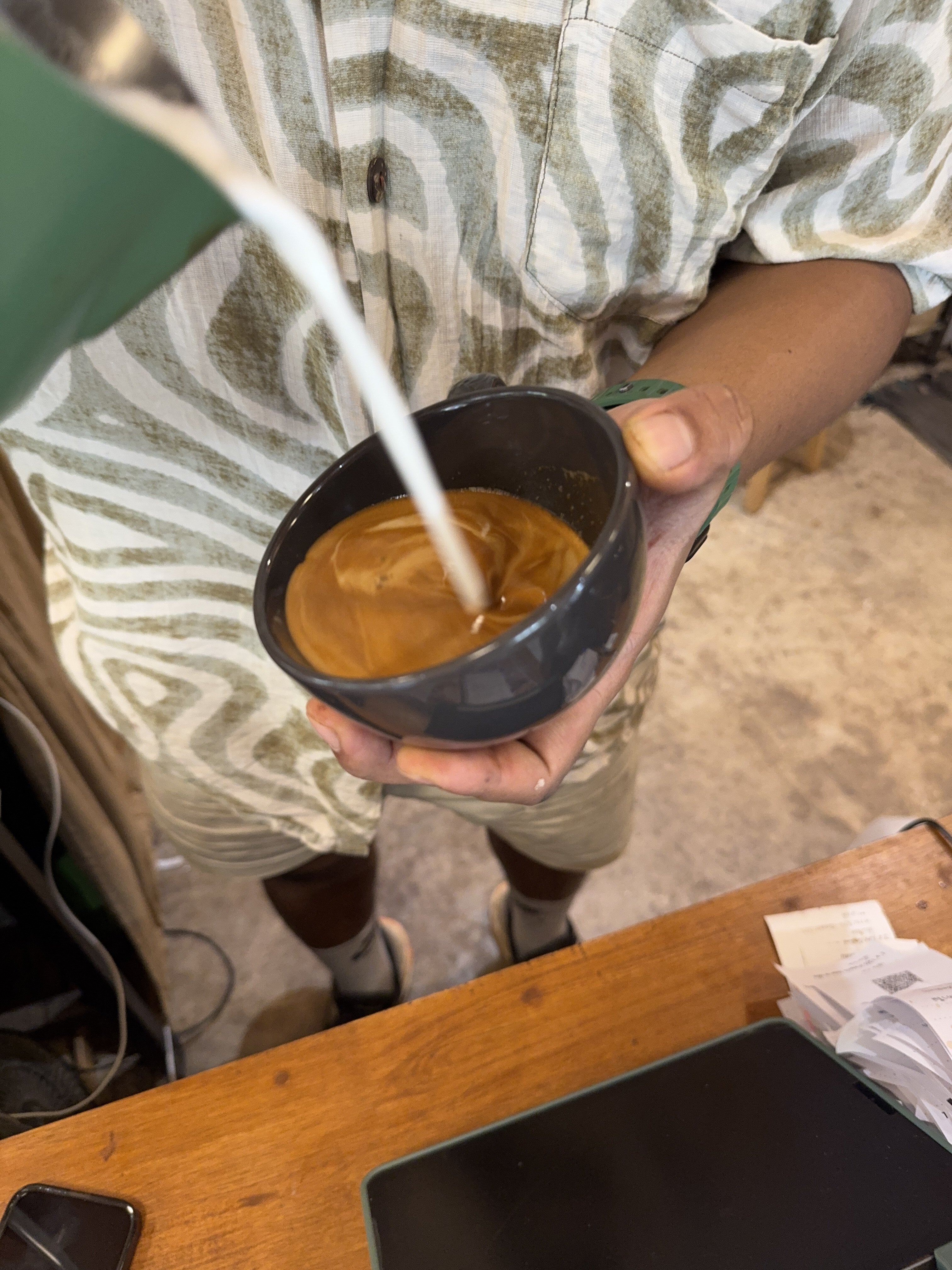 Coffee burst animation frame 18