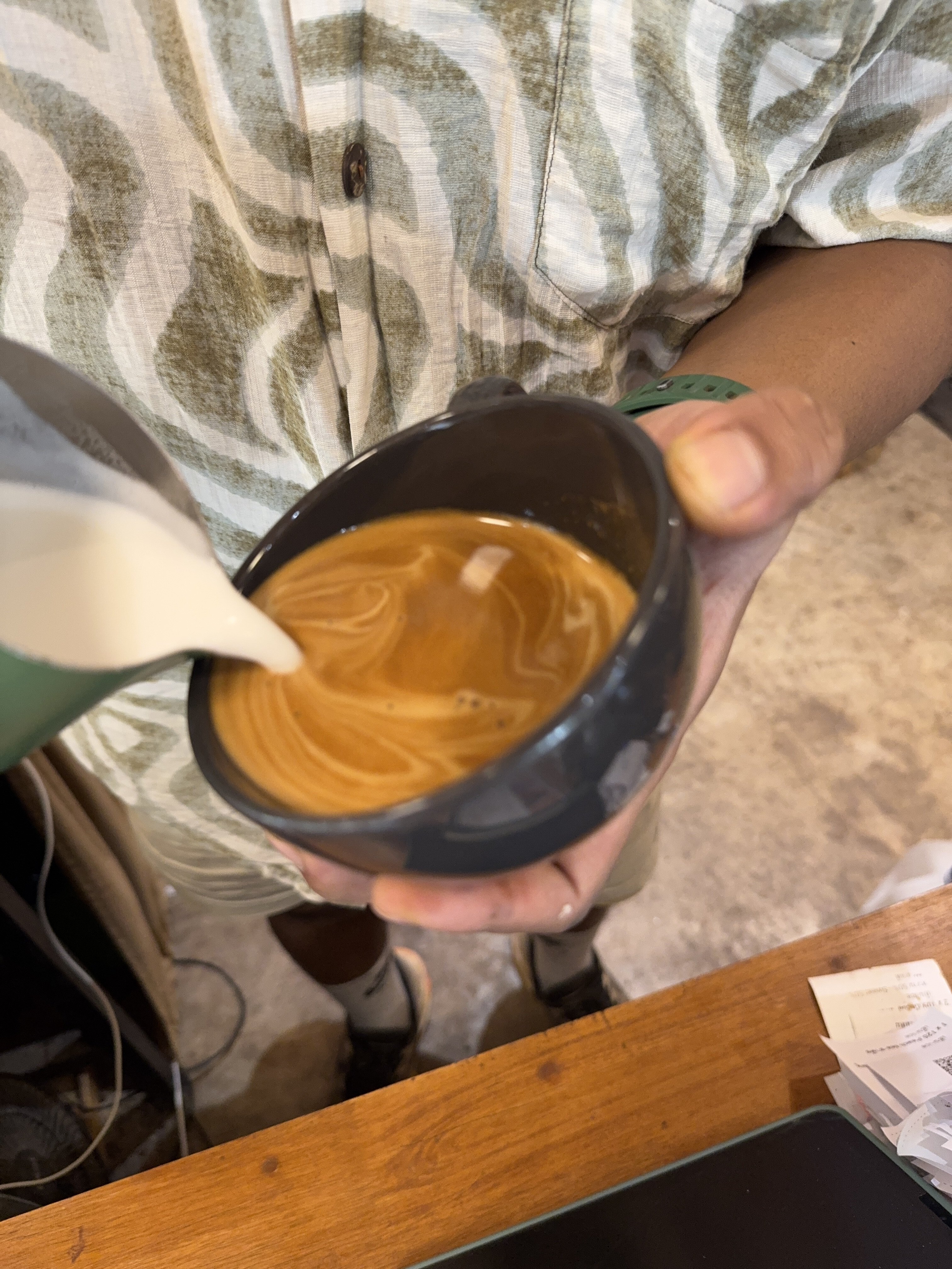 Coffee burst animation frame 45